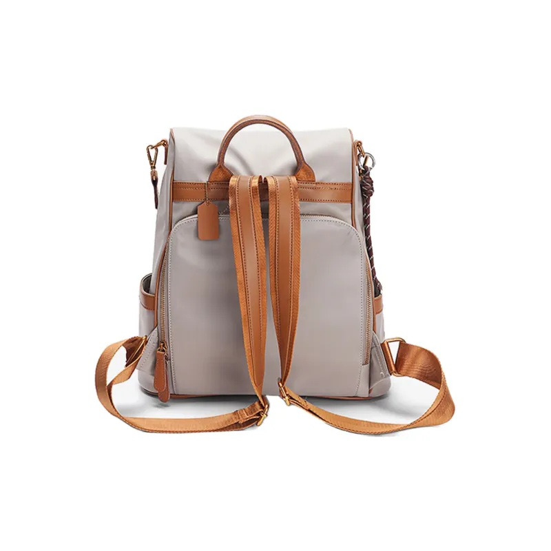 GELANNI Nylon Backpack Regular Unisex Light Gray-2