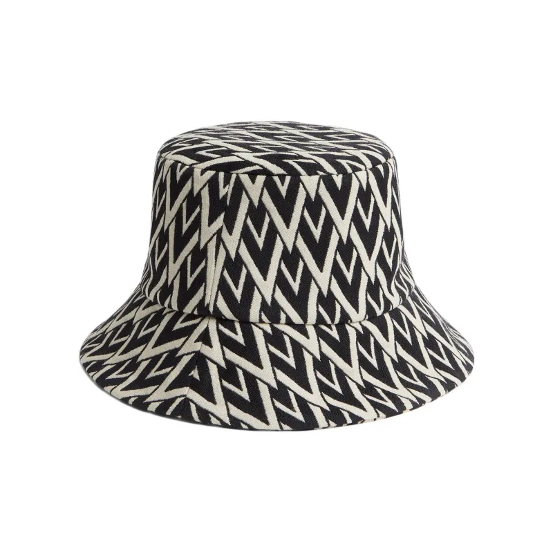 Valentino Cotton Bucket Hats Women's Black-2