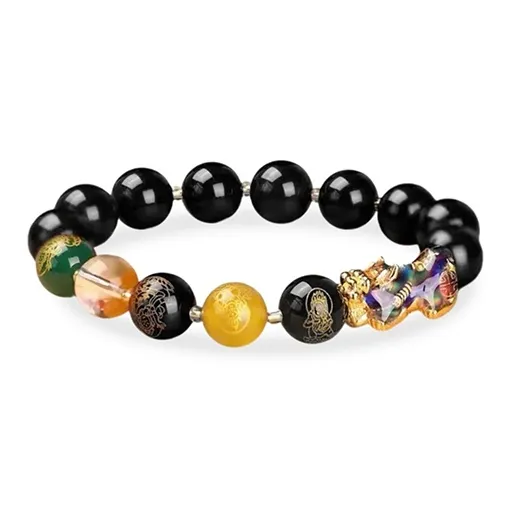RboySe Obsidian Jade Bracelets Unisex-5