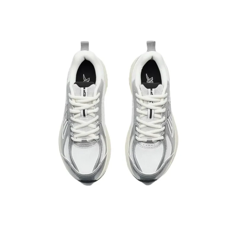 XTEP Absolute Dust 6.0 Slip Resistant Warm Low Top Running Shoes Women's Silver-3