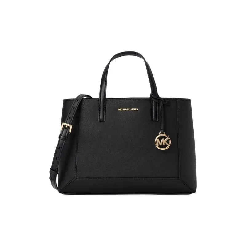 MICHAEL KORS Cow Leather Shoulder Bag Crossbody Bag Handbag Medium Size Women's Black-4