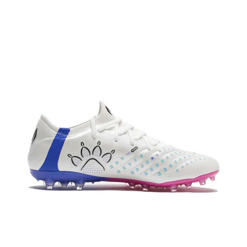 KELME MG Rubber Short Studs Cushioned Wear Resistant Slip Resistant Soccer Shoes White Master 2.0-1