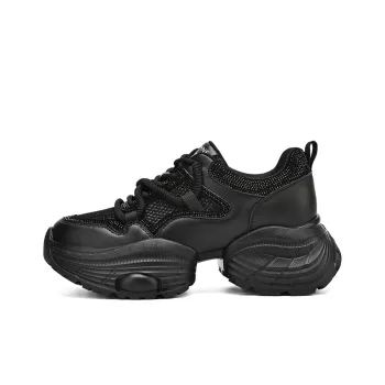 DAPHNE Chunky Sneakers Women's Low Top Black