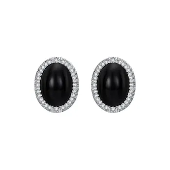 MCK 925 Silver Needles Stud Earrings Women's