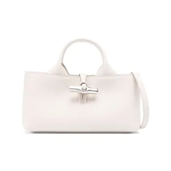 LONGCHAMP Small Le Roseau Leather Tote Bag