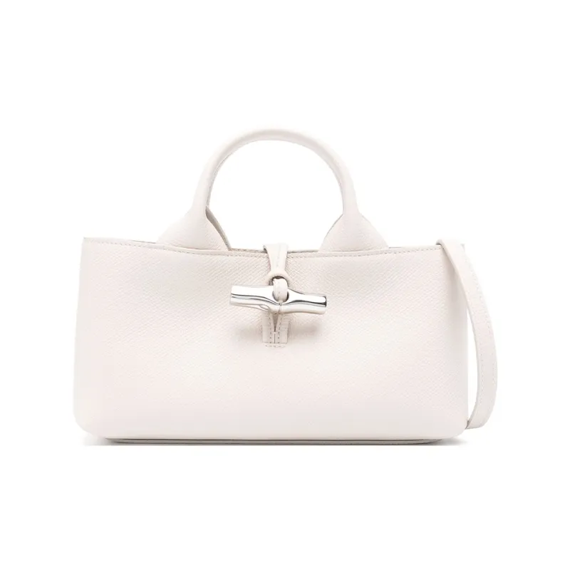 LONGCHAMP Small Le Roseau Leather Tote Bag-0