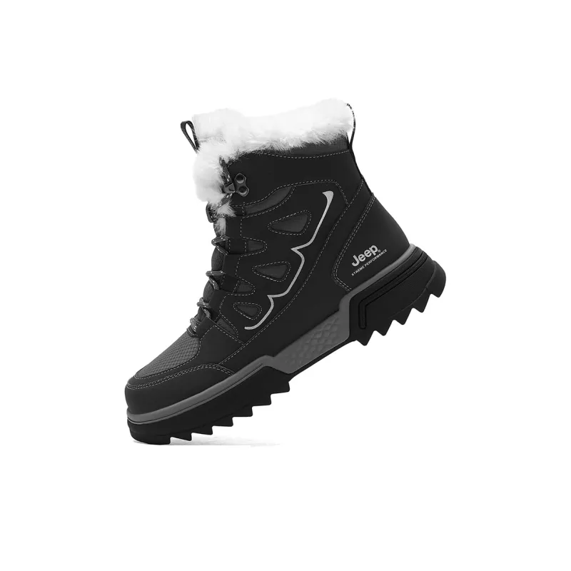 Jeep Warm Wear-Resistant Slip-Resistant Short Snow Boots Men's-8