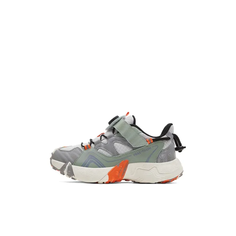 PEAK Anti Slip Wear Resistant Low Top Kids Lifestyle Shoes Light Gray Kids'-0