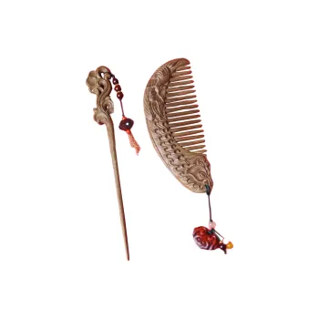 ZEYIYUAN Phoebe Zhennan Wooden Comb Hairpin Set Women's