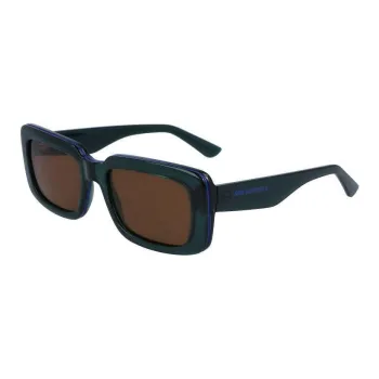 KARL LAGERFELD Bio Injection Rectangular Sunglasses Unisex Green