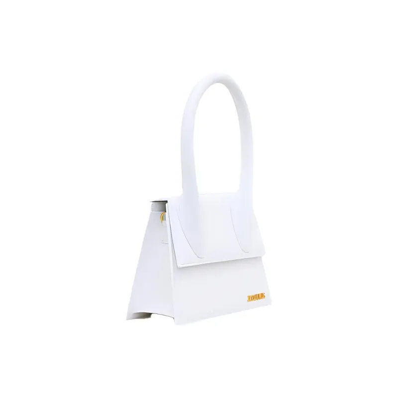 Jacquemus Leather Handbag Medium Size Women's White-1