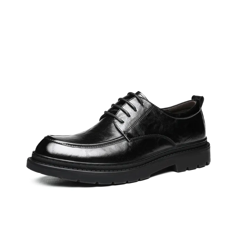 CHINT Dress Shoes Men Low Top Black/Brown-16