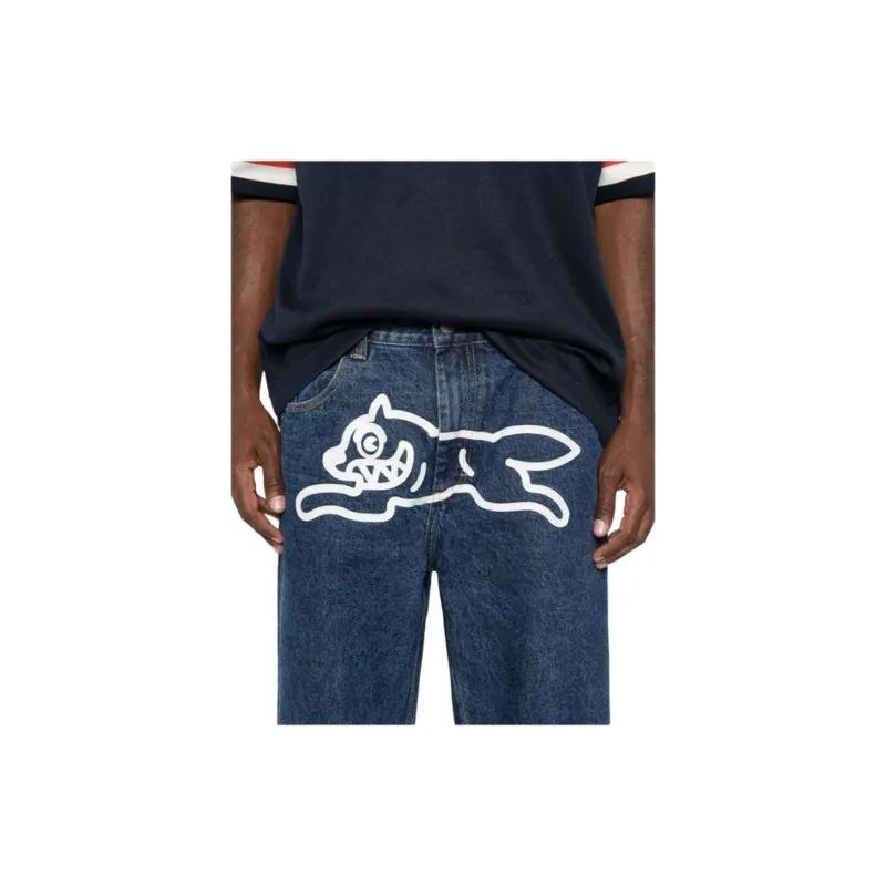 Ice Cream Running Dog-print Jeans-4