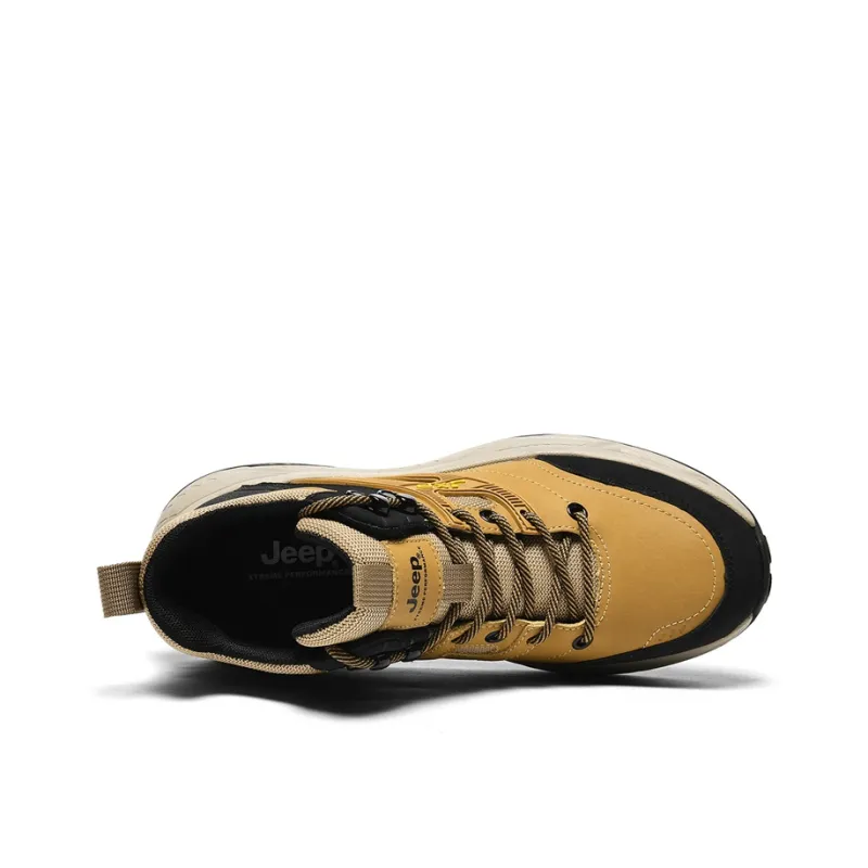 Jeep JEEP Cushioned Wear-Resistant Water-Resistant Mid-Top Outdoor Shoes Men's-1