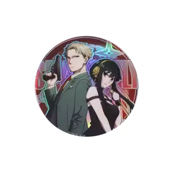 MUSE Spy × Family Characters Anya Backpack With Decorative Brooch Anime Merchandise Badges