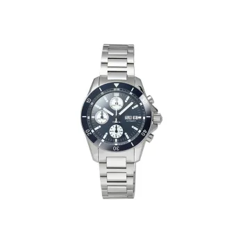 YEMA Wrist Watch Automatic Mechanical Movement Stainless Steel Strap 40mm Blue Dial Unisex