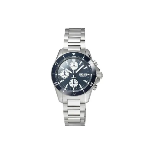 YEMA 오토매틱 메커니컬 무브먼트 남녀공용 유럽 미국 시계 40MM 블루