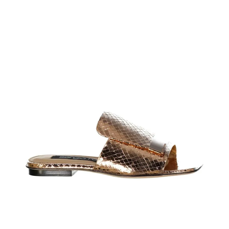 SERGIO ROSSI Slide Slippers Women's Rose Gold-1