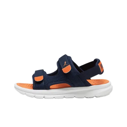 PUMA Evolve Anti-Slip Wear-Resistant Low-Top Children's Sandals Marine Blue Teenagers