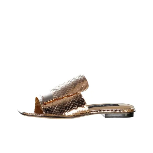 SERGIO ROSSI Slide Slippers Women's Rose Gold