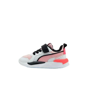 PUMA X-RAY Anti-Slip Wear-Resistant Low-Top Kids' Skateboarding Shoes Pink White Children Aged 3-7 Years Old