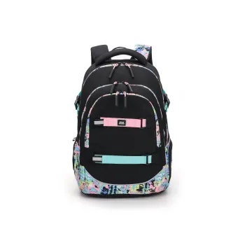 HELLO DRAGON Nylon Backpack Laptop Bag Students Backpack Regular Unisex Multicolor