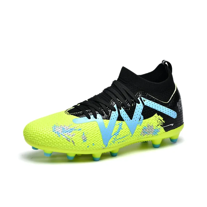 BIANSULONG Soccer Shoes Unisex Low Top Neon Green-1