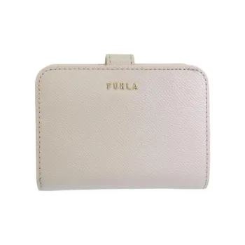 Furla Leather Wallet Small Size Women's Gray