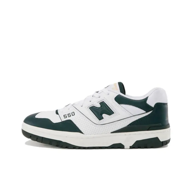 New Balance 550 White Dark Green-0