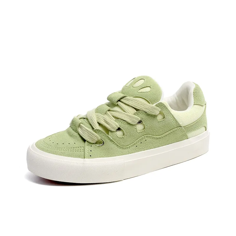 Wooden Rabbit Abrasion Resistant Slip Resistant Low Top Skateboard Shoes Unisex-24