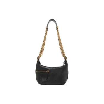 Chloe Natural Shiny Buffalo Leather Handbag Shoulder Bag Regular Women's Black