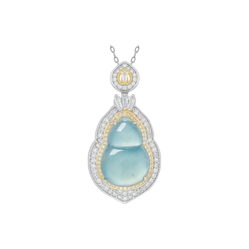 Harf Ice Glutinous Jadeite Necklaces Women's-0