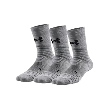 Under Armour Mid-Calf Socks Unisex 3 Pack Gray