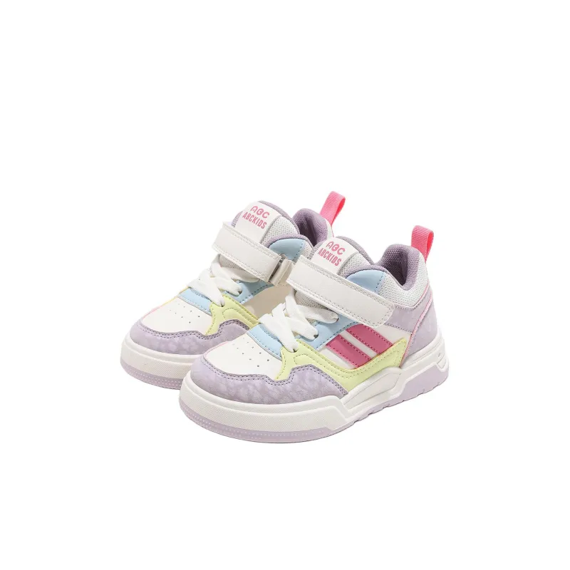 ABC KIDS Slip Resistant Lightweight Cushioning Warm Kids Lifestyle Shoes Beige Purple Kids'-1