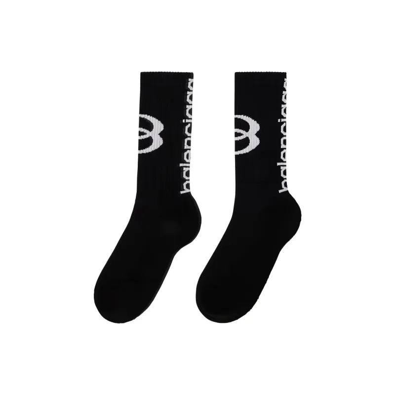 Balenciaga Unity Knitted Socks 'Black/White'-0