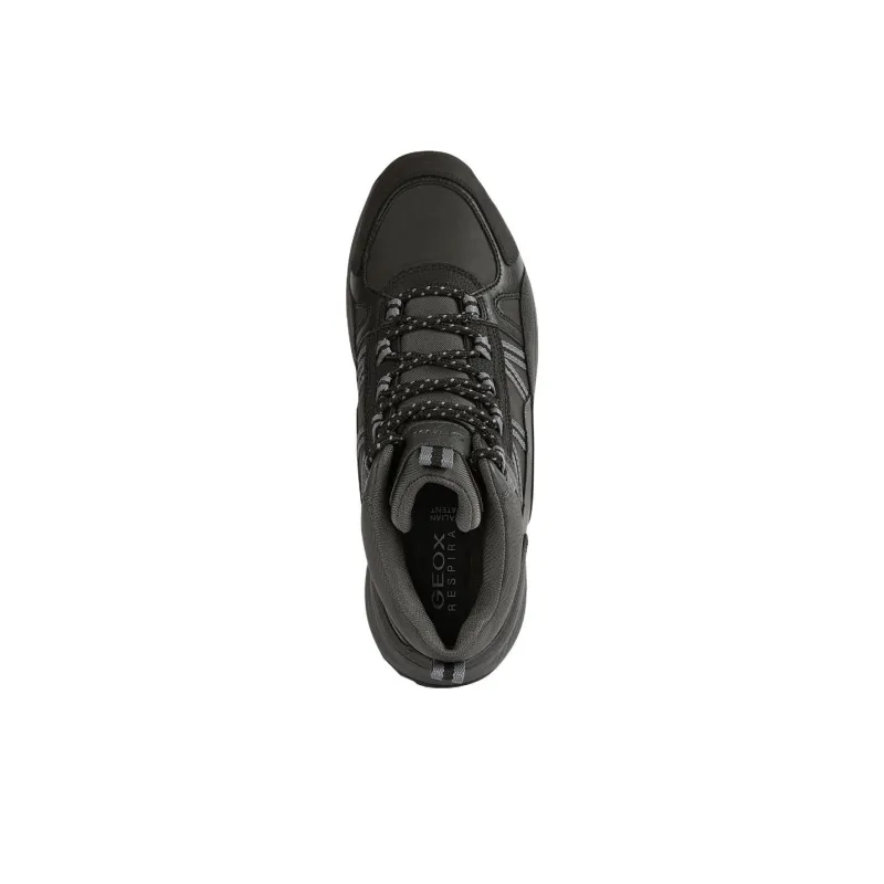 GEOX Terrestre Ab Anti-Slip Wear-Resistant Mid-Top Casual Shoes Men's Black-4