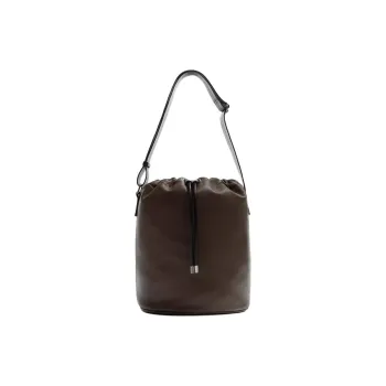 ZARA NANUSHKA Collaboration Sheepskin Bucket Bag, Portable Crossbody Bag, Shoulder Bag Regular Men's Brown