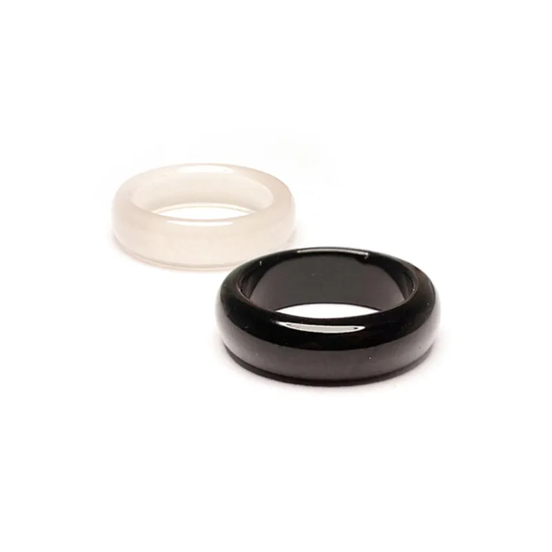 EADDA JEWELRY Agate Rings Unisex-5