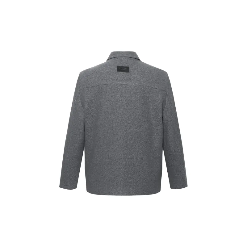 LESS IS MORE Coat Men's Metallic Gray-1