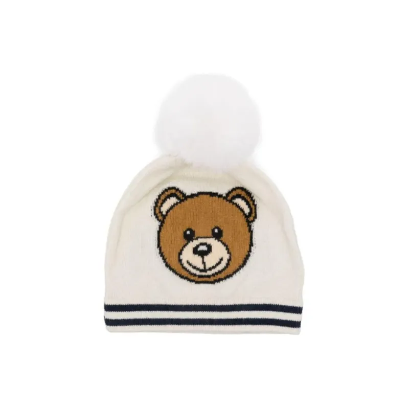 MOSCHINO Logo Intarsia Knitted Beanie-0