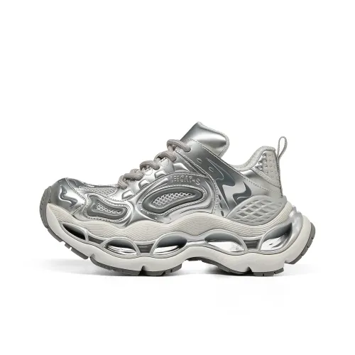LEECAT STUDIO Coverage Height Increasing Abrasion Resistant Breathable Low Top Chunky Sneakers Unisex