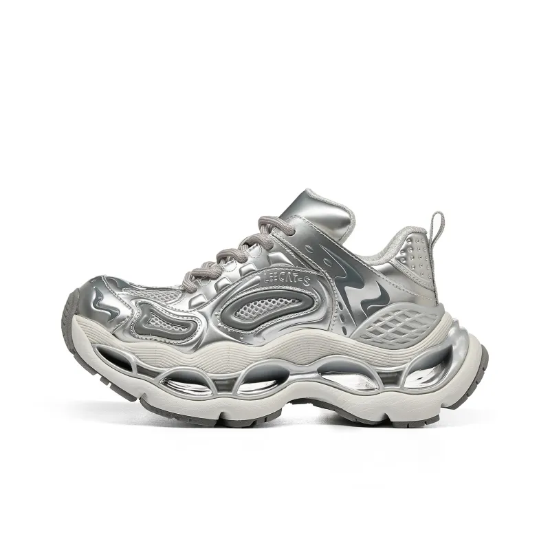 LEECAT STUDIO Coverage Height Increasing Abrasion Resistant Breathable Low Top Chunky Sneakers Unisex-6