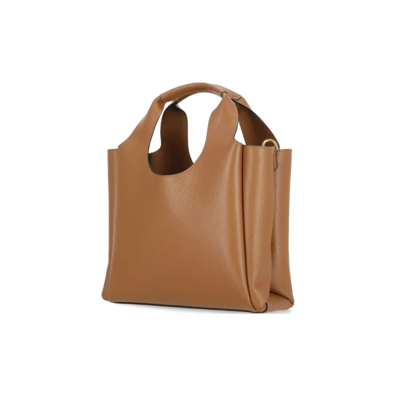 HOGAN Cow Leather Shoulder Bag Crossbody Bag Handbag Women's Brown-2