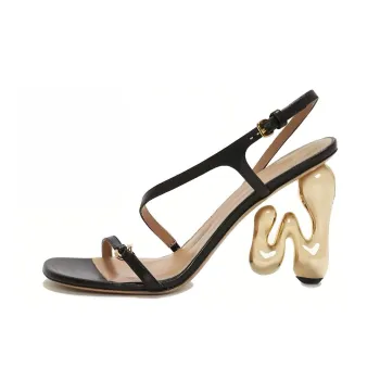 JW Anderson JW Bubble Heel Leather Sandals