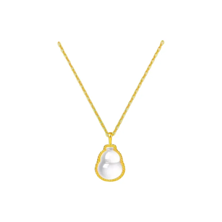 Click Ice Glutinous Jadeite Necklaces Unisex-0