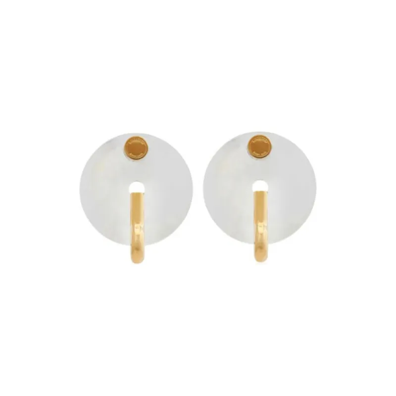 Burberry Resin Gold Plated Earrings Women's Light Gold-0