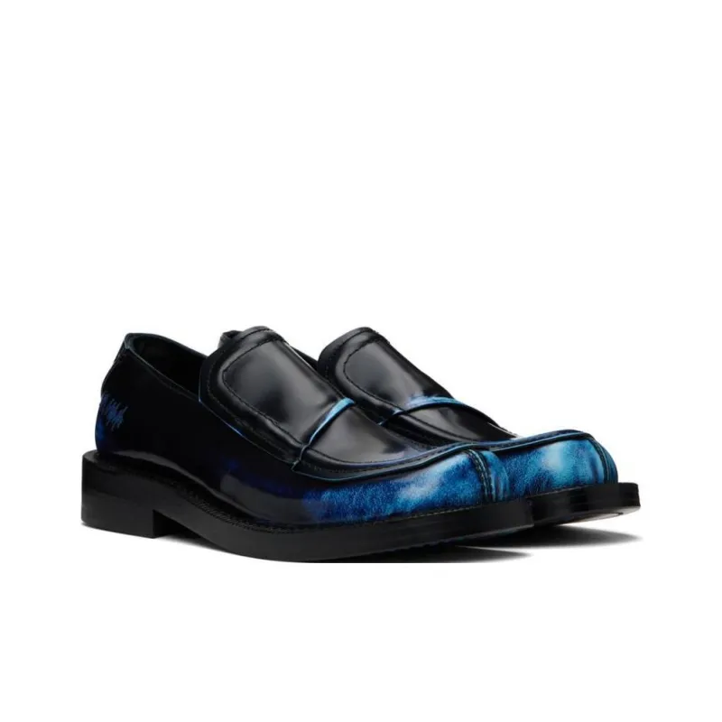 ADER ERROR Loafers Unisex Black Blue-2