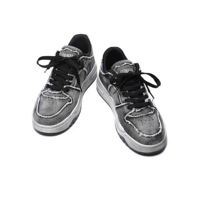 CEDAR HAN Canvas Shoes Unisex Low Top Blue-20