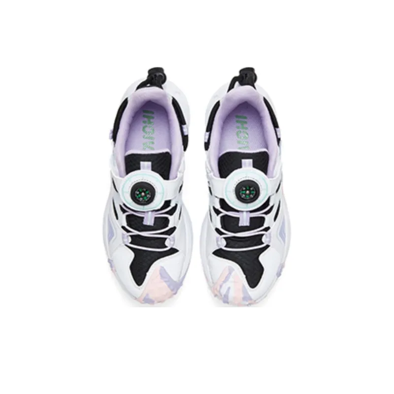 PEAK Anti Slip Wear Resistant Low Top Kids Lifestyle Shoes Light Purple Kids'-2