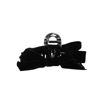 VERENA REINE Velour Hair Clips Women's Black